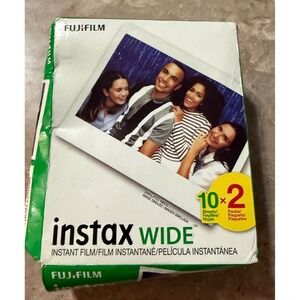 Fujifilm Instax WIDE Instant Film Twin Pack 20 Exposures White Border 10x2